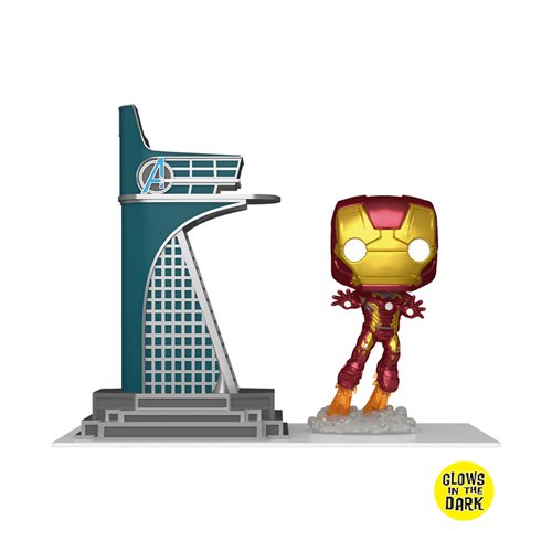 Funko Pop Town: Tower & Iron Man Marvel Avengers GITD Exclusive -  Frikispain