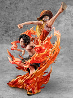 Figura Luffy & Ace One Piece Portrait Of Pirates NEO-MAXIMUM Figure Set (Bond Between Brothers 20th LIMITED Ver.)