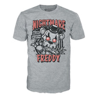 Funko Pop & Tee Nightmare Freddy Five Nights at Freddy's GITD Exclusive