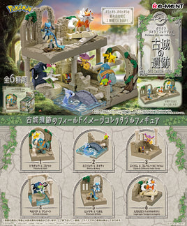Pack 6 Figuras Pokemon Diorama Collection Ancient Castle Ruins
