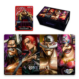 Tapete y Caja de Mazo One Piece Card Game Special Goods Set Former Four Emperors