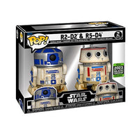 Pack 2 Funko Pop R2-D2 & R5-D4 Star Wars Exclusive Galactic Convention  2023