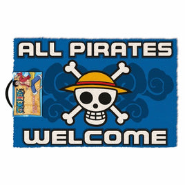 Felpudo All Pirates Welcome  One Piece