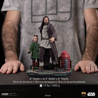 Figura Obi-Wan Kenobi y Leia Joven Art Scale